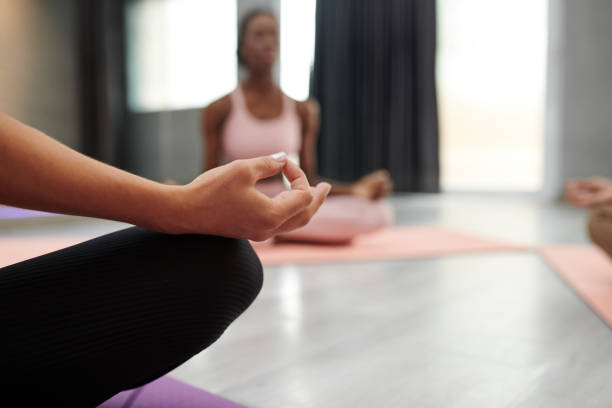 istock Woman Keeping Hands in Mudra 1629717113