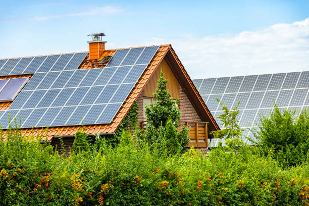 istock Houses with solar panels 1629723698