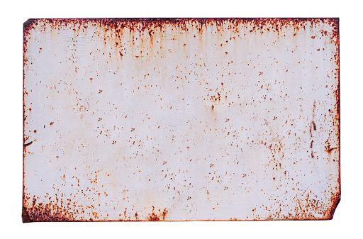 Rusty metallic background with chipping paint