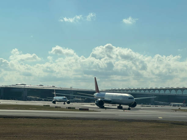 istock airplanes are on airstrip horizontal transportation still 1629744539