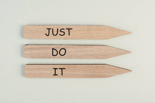 istock Just do it, coaching concept, motivation and education, time to start, encourage someone, confidence 1629745078