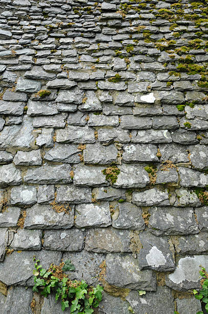istock old slate roof in Bretagne 162975512