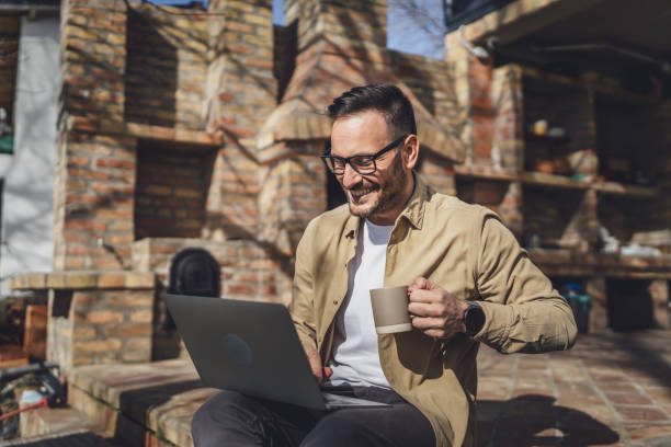 istock One man happy caucasian male use laptop computer for work video call 1629757469