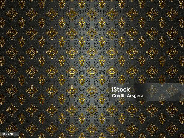 Material Preto Com Emblema De Ouro Vitoriano - Fotografias de stock e mais imagens de Dourado - Cores - Dourado - Cores, Enfeitado, Fotografia - Imagem