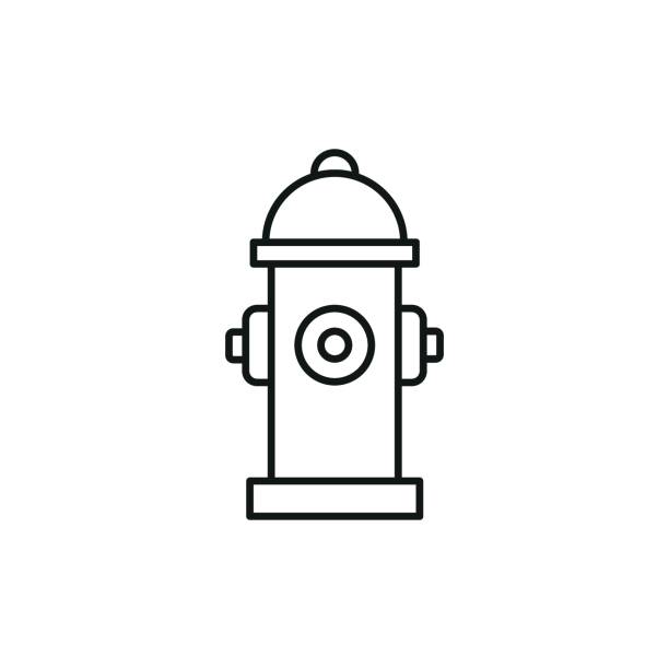 Hydrant icon vector illustration. Fire hydrant on isolated background. Security sign concept.