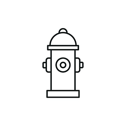 Hydrant icon vector illustration. Fire hydrant on isolated background. Security sign concept.
