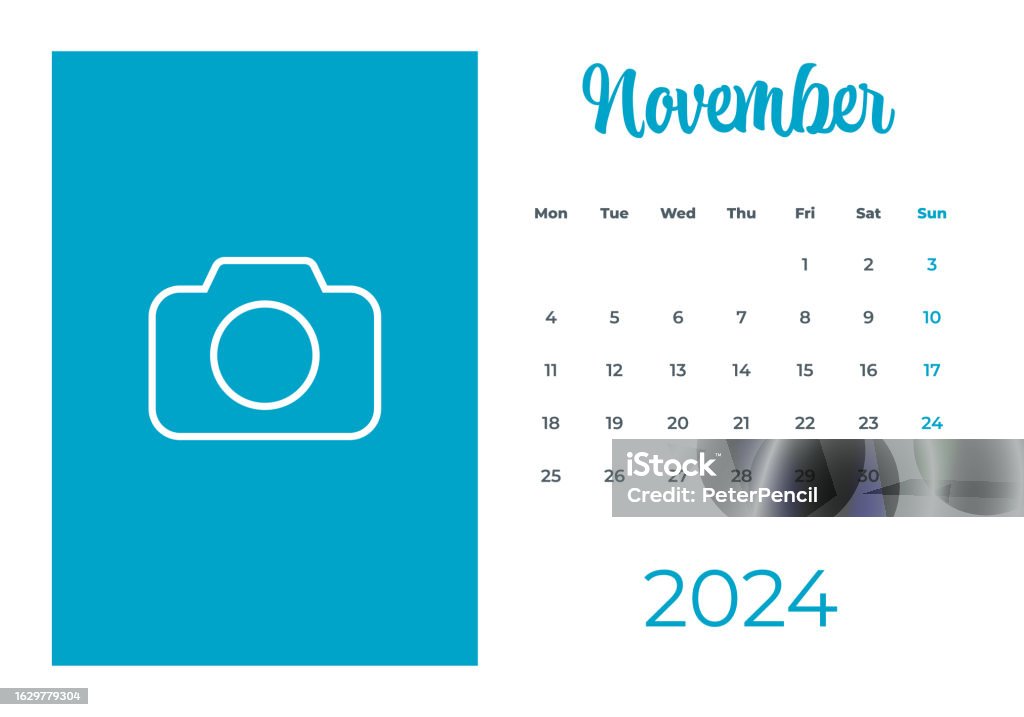 November 2025 Calendar With Place For Photo Or Illustration Calendar