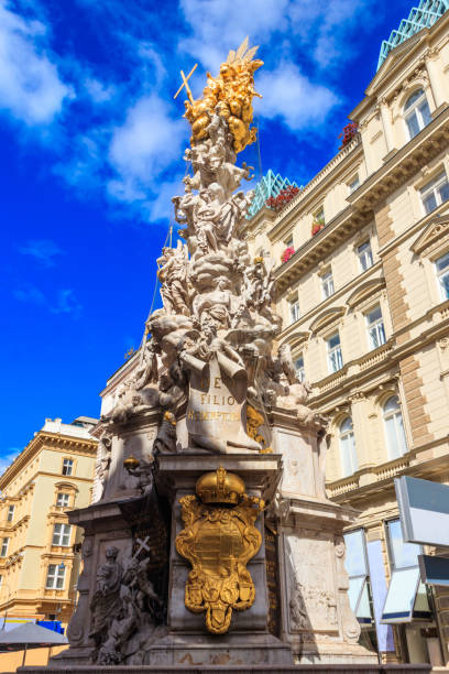 istock The Plague Column, or Trinity Column, is a Holy Trinity column located on the Graben, a street in the inner city of Vienna, Austria 1629781656