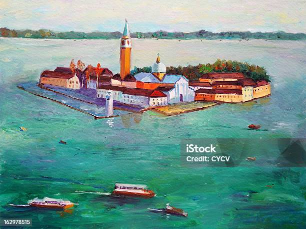 Ölgemäldevenedig Italien Stock Vektor Art und mehr Bilder von Acrylmalerei - Acrylmalerei, Architektur, Aussicht genießen