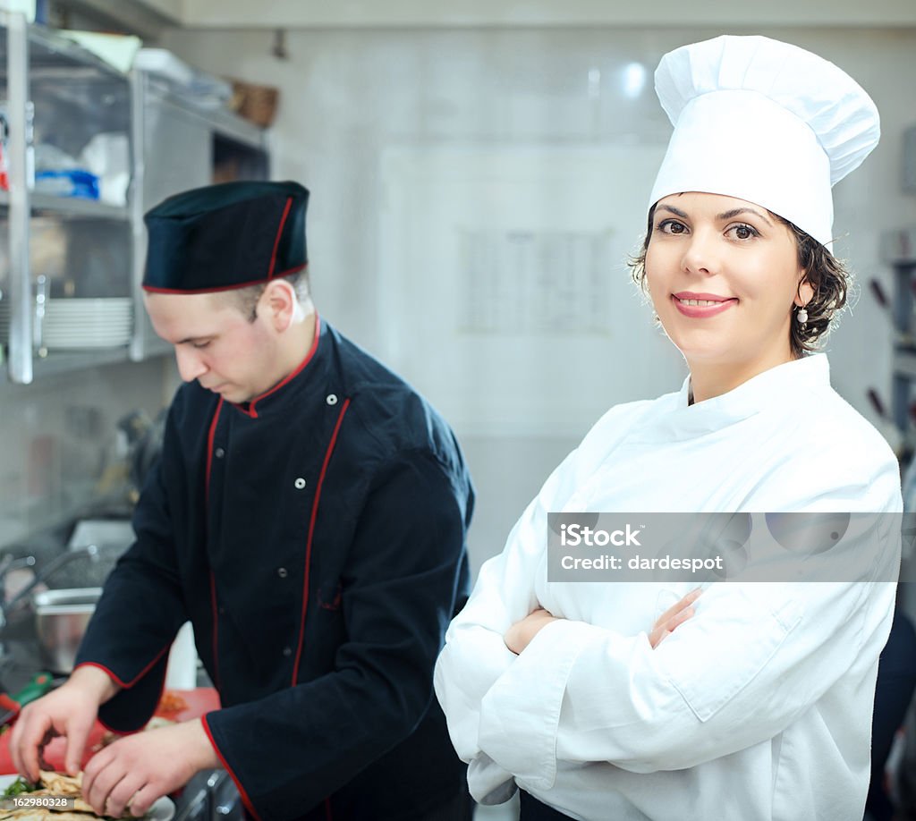 Professional Chef Female Professional Chef 25-29 Years Stock Photo