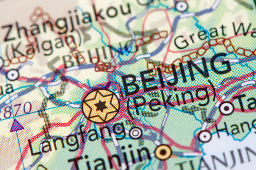 Focus on Beijing on the Map. Source: \