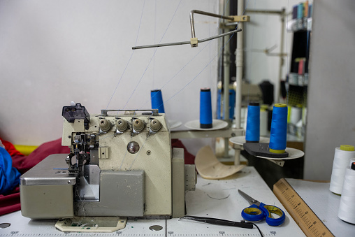 sewing machine in the tailor