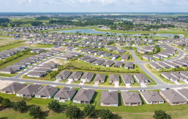 istock Rows of New Houses in Ocala, Florida 1629882134