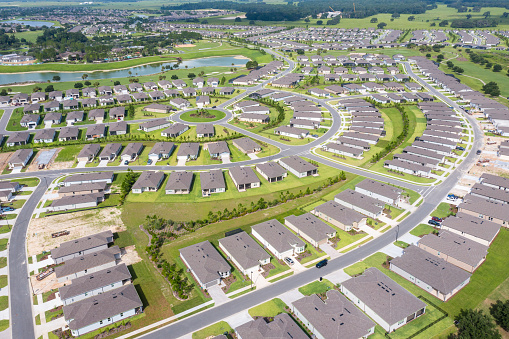 New homes in the retirement community of On Top of the World in Ocala, Florida.