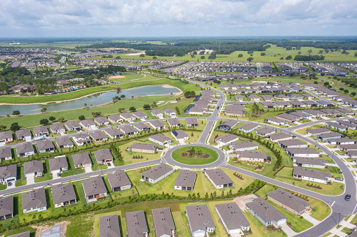 New homes in the retirement community of On Top of the World in Ocala, Florida.
