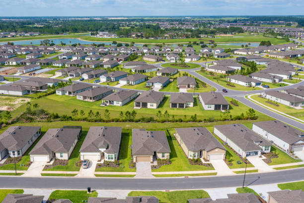 istock Rows of New Houses in Ocala, Florida 1629883749