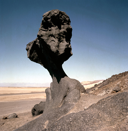 Famous Mushroom Rock in the Death Valley, USA