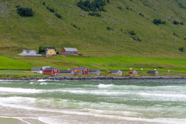 istock Strand Refviksanden on a cloudy, rainy summer day 1629891800
