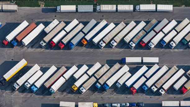 istock Truck parking place from above 1629942531