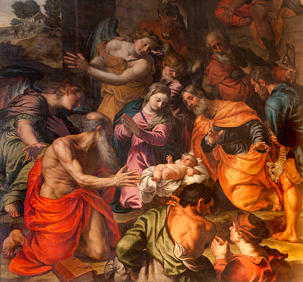 istock Verona - Paint of Nativity in church San Fermo Maggiore 162997368