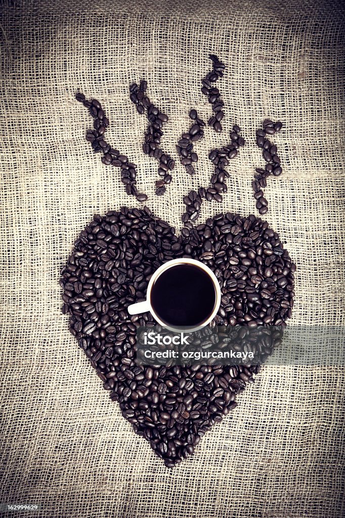 Coração de Café - Royalty-free Amor Foto de stock