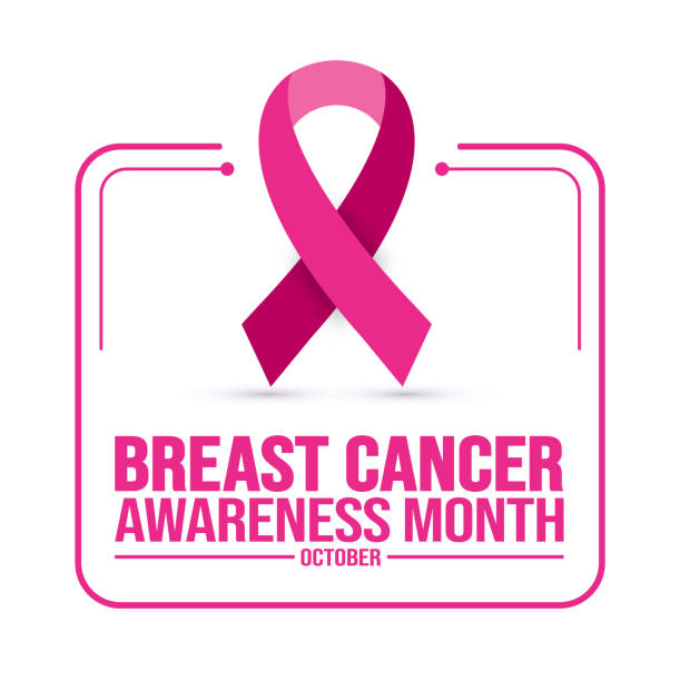 October is breast cancer awareness month social media post banner design template set. background, banner, placard, card, and poster design template. October is breast cancer awareness month social media post banner design template set. Holiday concept. background, banner, placard, card, and poster design template with ribbon and text inscription. breast cancer symbol for facebook stock illustrations