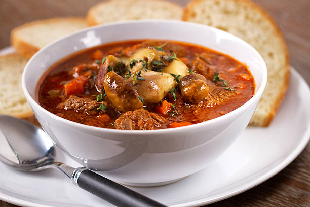istock Hot stew with mushrooms 163001903
