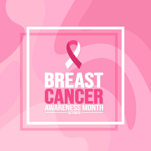 October is breast cancer awareness month social media post banner design template set. background, banner, placard, card, and poster design template. October is breast cancer awareness month social media post banner design template set. Holiday concept. background, banner, placard, card, and poster design template with ribbon and text inscription. breast cancer symbol for facebook stock illustrations