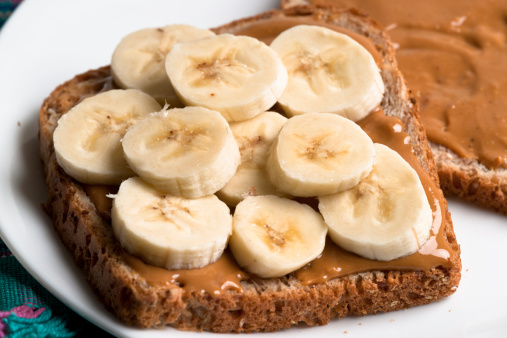 Peanut butter and banana sandwich.