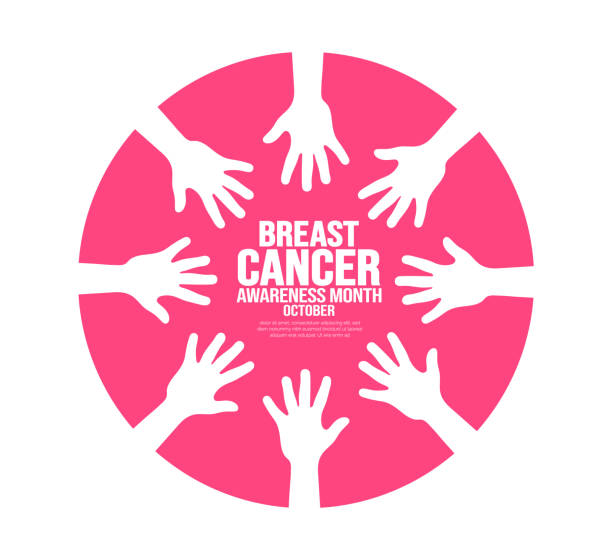 October is breast cancer awareness month social media post banner design template set. background, banner, placard, card, and poster design template. October is breast cancer awareness month social media post banner design template set. Holiday concept. background, banner, placard, card, and poster design template with ribbon and text inscription. breast cancer symbol for facebook stock illustrations