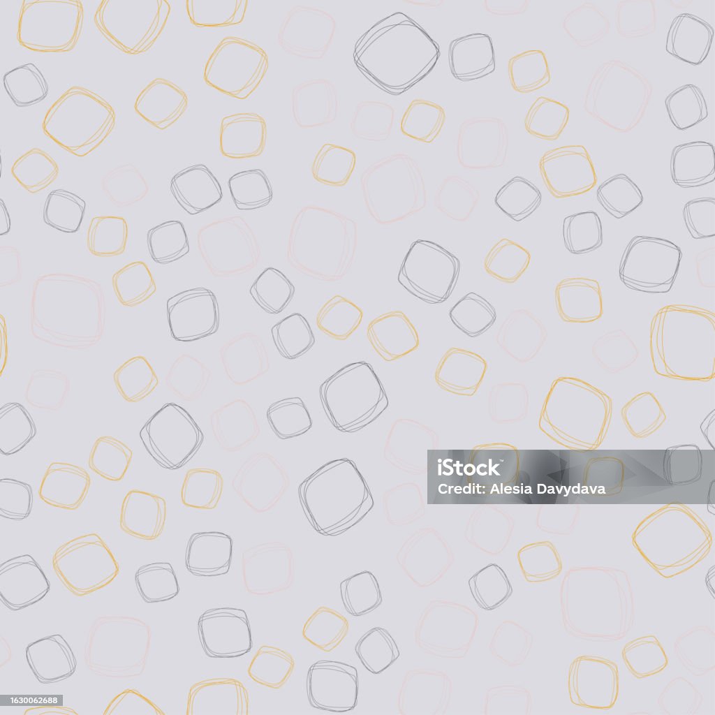 Vector Ring Texture Seamless Texture With Abstract Rings On A Gray Background Geometric ...