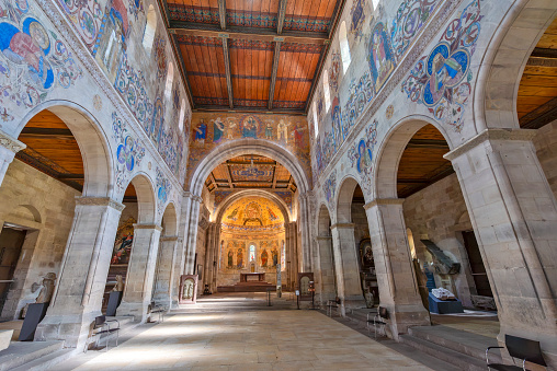 Interior of the Romanesque 