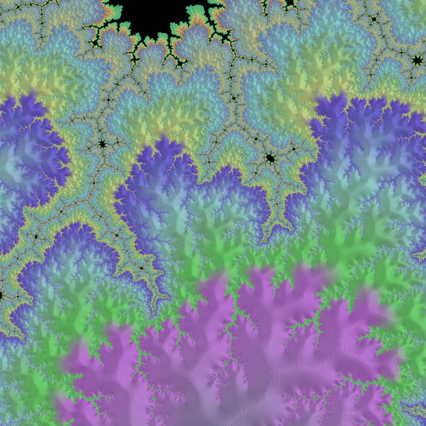 abstract coral images in a futurist graphic design