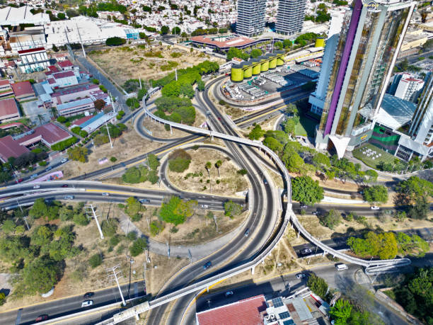 istock Captivating Higher Altitude Aerial View: The Cubes Vial Distributor in Jalisco 1630102486