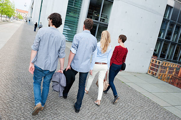 istock Rear view of friends hanging out in Berlin 163014297