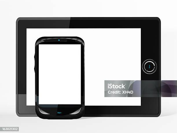 Tablet E Mobilephone - Fotografie stock e altre immagini di Accendere (col fuoco) - Accendere (col fuoco), Affari, Attrezzatura per illuminazione