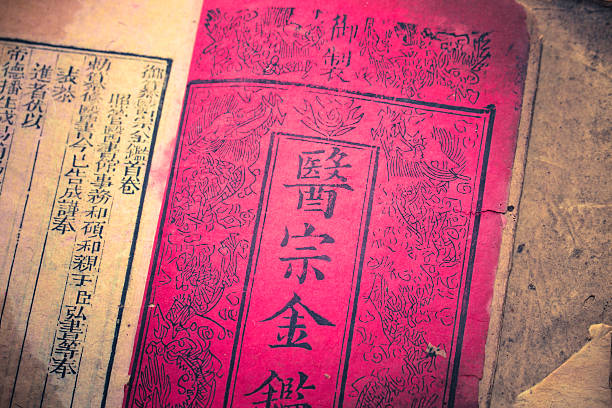 istock Old medicine book from Qing Dynasty 163021422