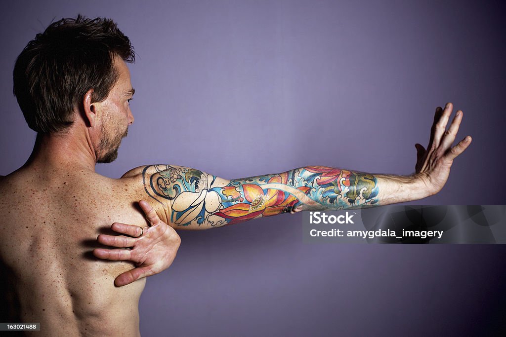 Tatuaje de retrato - Foto de stock de Tatuaje libre de derechos