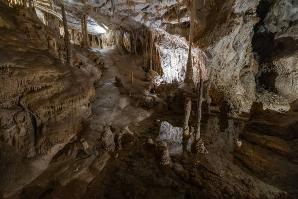Rock formations inside of the Lehman Caves in Great Basin National Park, Nevada