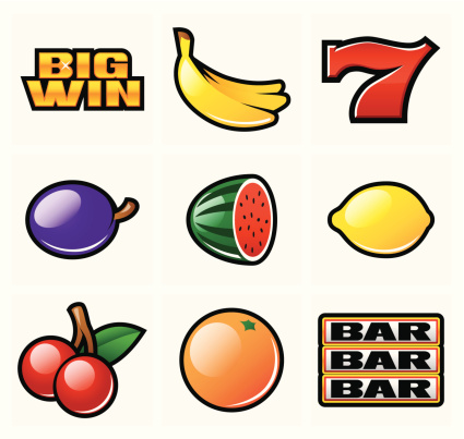 Slot symbols for casino games. EPS 8.0, Ai CS, PDF and JPEG (5000 x 4739) are included in package.