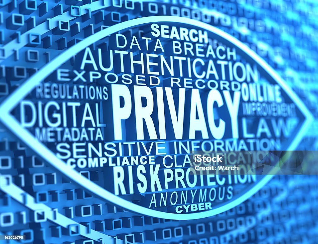 Protection de la vie privée en ligne - Photo de Sécurité informatique libre de droits