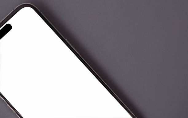 istock The phone is placed on a gray background. 1630268357