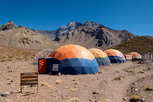Mount Aconcagua Provincial Park, Horcones Basecamp Climbing Route Expedition, Mendoza Argentina