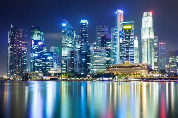 istock Singapore Skyline - Marina Bay 163031025