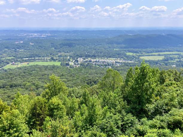 giardini della città di roccia a lookout mountain, georgia - lookout mountaint foto e immagini stock