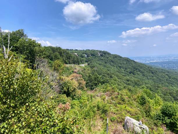 giardini della città di roccia a lookout mountain, georgia - lookout mountaint foto e immagini stock