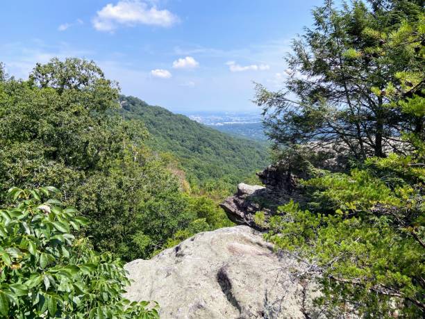 giardini della città di roccia a lookout mountain, georgia - lookout mountaint foto e immagini stock