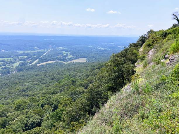 giardini della città di roccia a lookout mountain, georgia - lookout mountaint foto e immagini stock