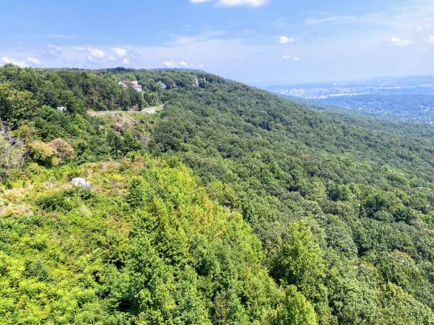 giardini della città di roccia a lookout mountain, georgia - lookout mountaint foto e immagini stock