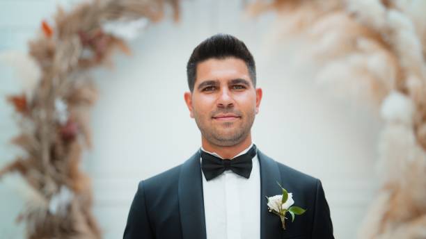istock Portrait of handsome groom 1630315143